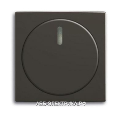 Светорегулятор 1-10В для люминесцентных ламп, цвет Шато(черный), ABB Basic 55
